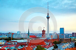 Aerial overview of Berlin