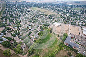 Aerial of the Pacific Heights Neighborhood in Saskatoon