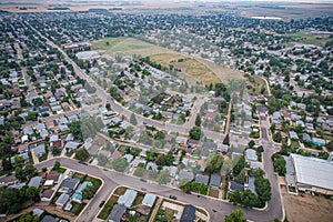 Aerial of the Pacific Heights Neighborhood in Saskatoon