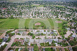 Aerial of the Pacific Heights Neighborhood in Saskatoon