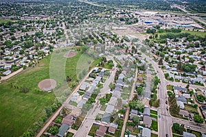 Aerial of the Pacific Heights Neighborhood in Saskatoon