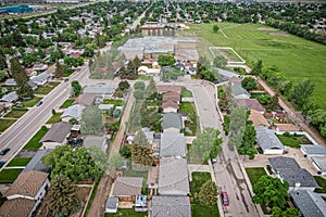 Aerial of the Pacific Heights Neighborhood in Saskatoon