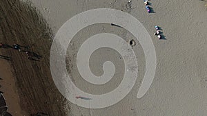 Aerial of Pangandaran beach, West Java, Indonesia.