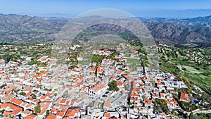 Aerial Pano Lefkara, Larnaca, Cyprus