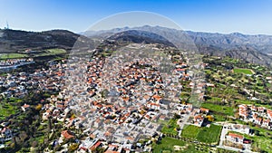 Aerial Pano Lefkara, Larnaca, Cyprus