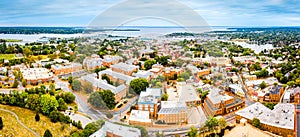 Aerial panorama of Annapolis, Maryland photo