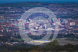 Aerial panorama of  Belfast