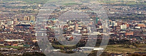 Aerial panorama of Belfast