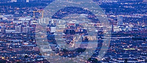 Aerial panorama of Belfast