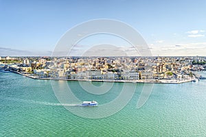 Aerial panorama of Brindisi, Puglia, Italy