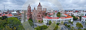 Aerial panorama of the center of city of Santa Cruz de la Sierra