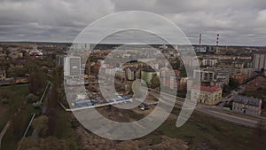 Aerial panorama of city of Bialystok in Poland