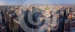 Aerial panorama of the city of Buenos Aires