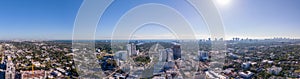Aerial panorama Downtown Hollywood Florida January 2024 photo