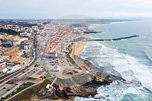 Aerial panorama of Ericeira, Portugal