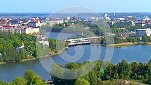 Aerial panorama of Helsinki, Finland