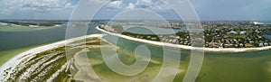 Marco Island Tigertail Beach aerial panorama photo