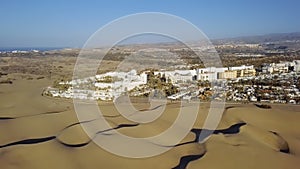 Aerial panorama of Maspalomas resort, Gran Canaria