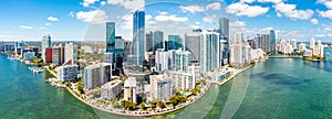 Aerial panorama of Miami, Florida