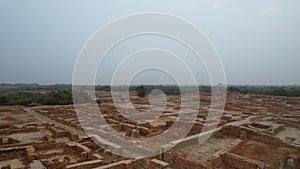 Aerial Panorama of Mohenjo Daro's Archaeological Majesty