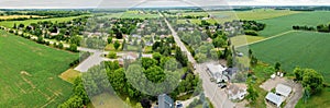 Aerial panorama of Roseville, Ontario, Canada photo