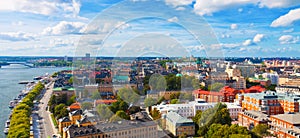 Aerial panorama of Stockholm, Sweden