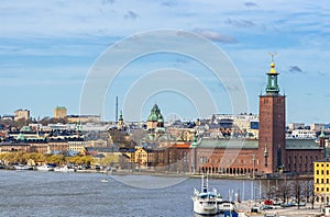 Aerial panorama of Stockholm, Sweden photo