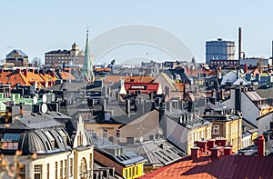 Aerial panorama of Stockholm, Sweden photo