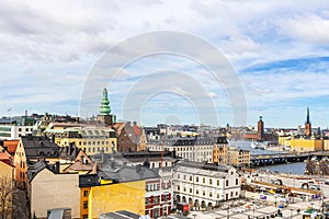 Aerial panorama of Stockholm, Sweden photo