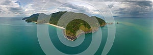 Aerial panorama view of Ko Lanta island