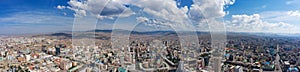 Aerial panorama view of Ulaanbaatar