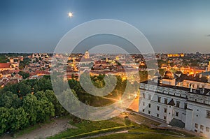 Aerial panorama of Vilnius, Lithuania