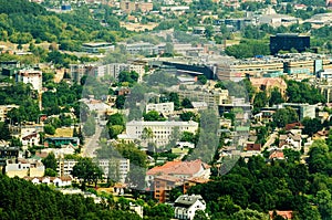 Aerial panorama of Zverynas in Vilnius