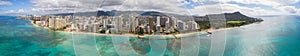 Aerial panoramic photo of Hawaii