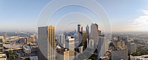 Aerial panoramic print photo Downtown Atlanta Georgia USA