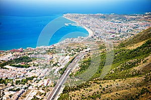 Aerial Panoramic View of Costa del Sol