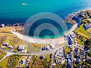 Aerial panoramic view of Isle of WIght