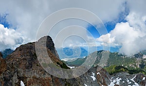 Aerial Panoramic View of Rocky Mountain Landscape.