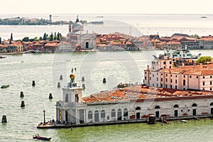 Aerial panoramic view of Venice, Italy