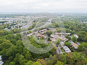 Aerial of Parkville homes in Baltimore County, Maryland