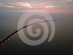 Aerial Penang Second Bridge