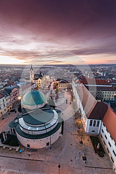 Aerial photo of Advent in Pecs