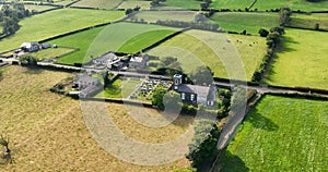 Aerial photo Ardclinis Church of Ireland Carnlough Co Antrim Northern Ireland