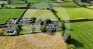 Aerial photo Ardclinis Church of Ireland Carnlough Co Antrim Northern Ireland