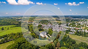 Aerial photo of Azay le Rideau castle