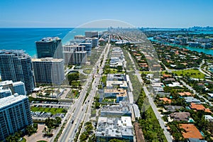 Aerial photo Bal Harbour Miami Beach Florida