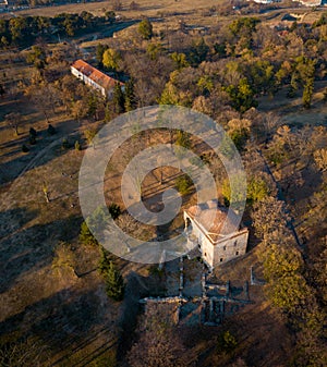 Aerial photo of Bali Beg Mosque in Nis, Serbia