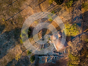 Aerial photo of Bali Beg Mosque in Nis, Serbia