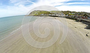 Aerial photo of Ballygally beach Co. Antrim