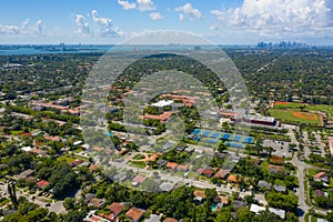 Aerial photo Barry University Miami Florida college campus